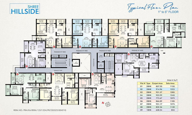 Shree Hillside Typical Plan